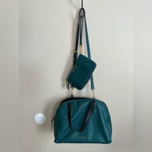 Vera Bradley Diana Leather Satchel & Wallet